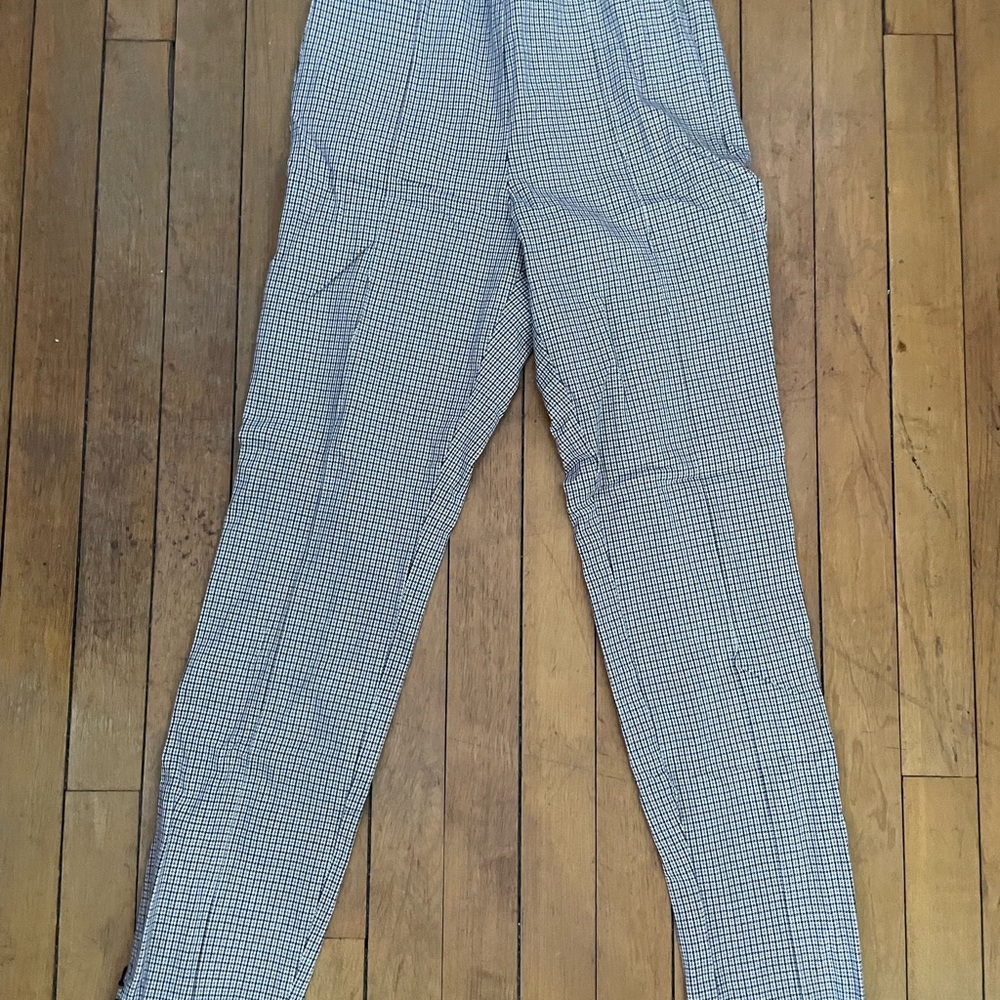 Banana Republic Tan and Black Tailored Trousers